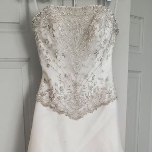 Cream wedding dress size small